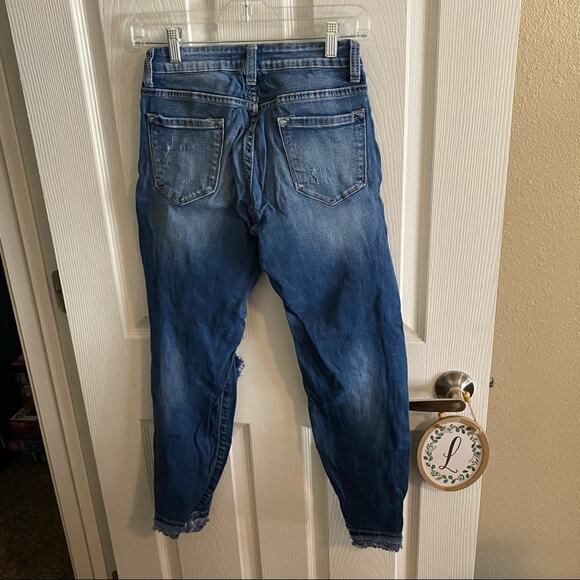 KanCan High Waisted Ripped Skinny Ankle Jeans Women's Size 7 / 27 Waist - Picture 2 of 9